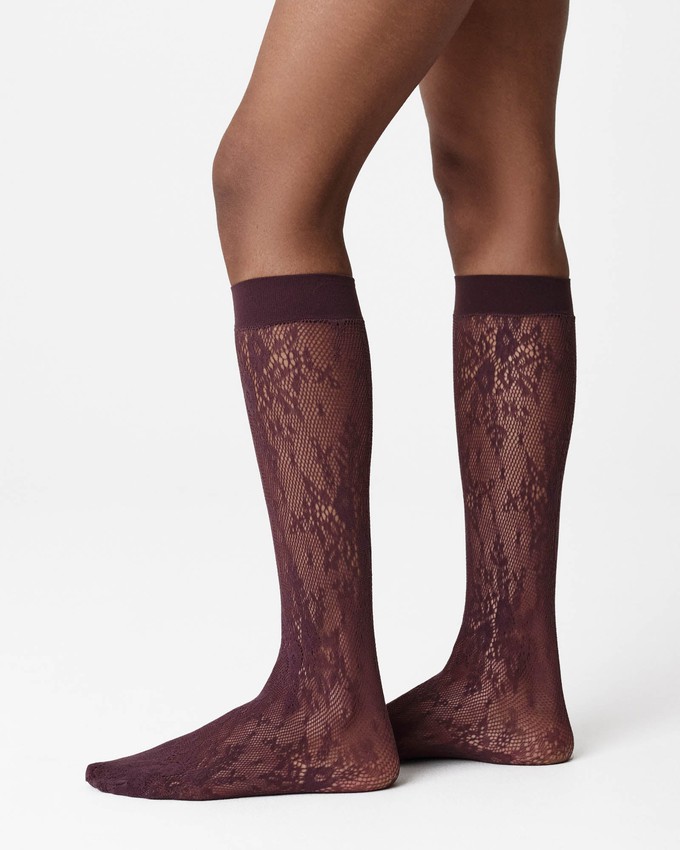Rosa Lace Knee-Highs from Swedish Stockings