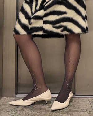 Pauline Rhinestone Tights from Swedish Stockings