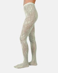 Rosa Lace Tights via Swedish Stockings