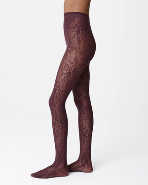 Rosa Lace Tights from Swedish Stockings