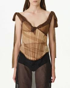 Shrunken Stockings Corset via Swedish Stockings