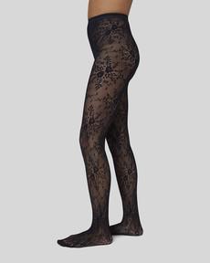 Rosa Lace Tights via Swedish Stockings