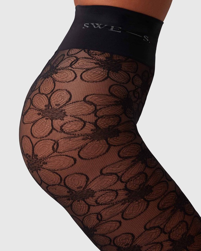 Maja Flower Tights from Swedish Stockings