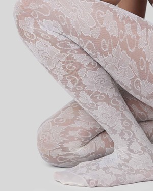 Lily Lace Tights from Swedish Stockings