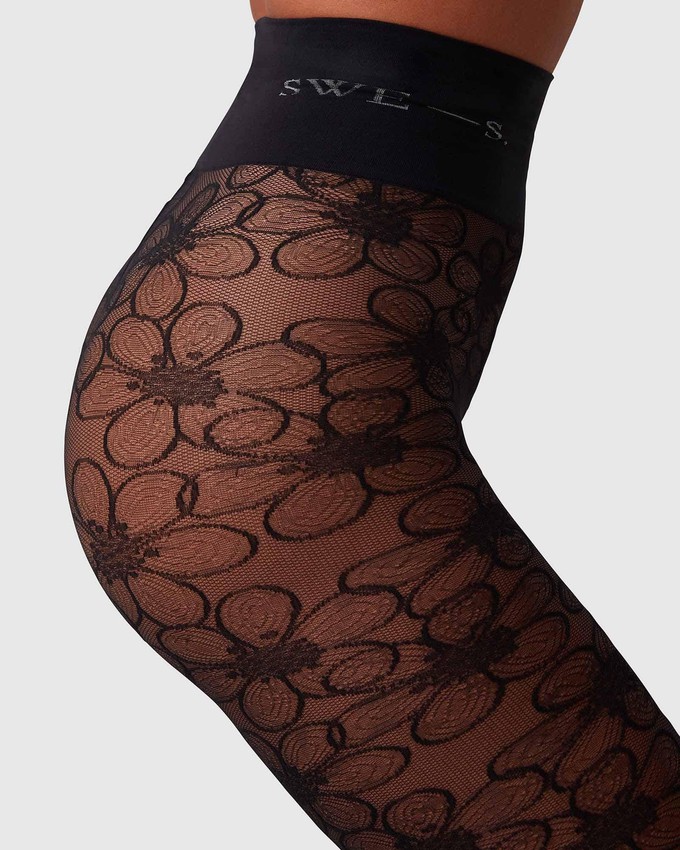 Maja Flower Tights from Swedish Stockings