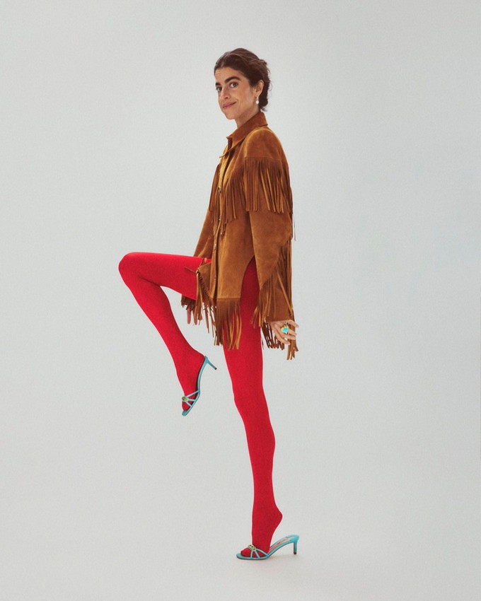 Geri Glossy Tights from Swedish Stockings