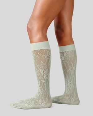 Rosa Lace Knee-Highs from Swedish Stockings