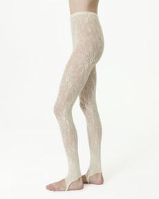 Rosa Lace Stirrup Leggings via Swedish Stockings