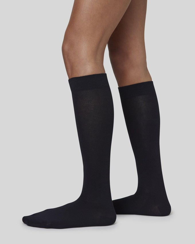 Hedvig Cotton Knee-Highs from Swedish Stockings