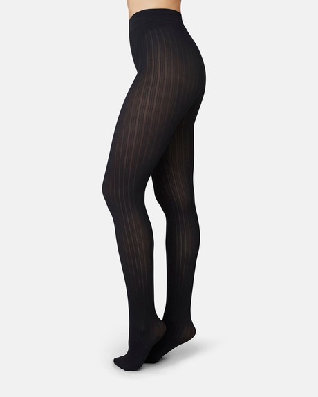 Alma Ribbed Tights from Swedish Stockings