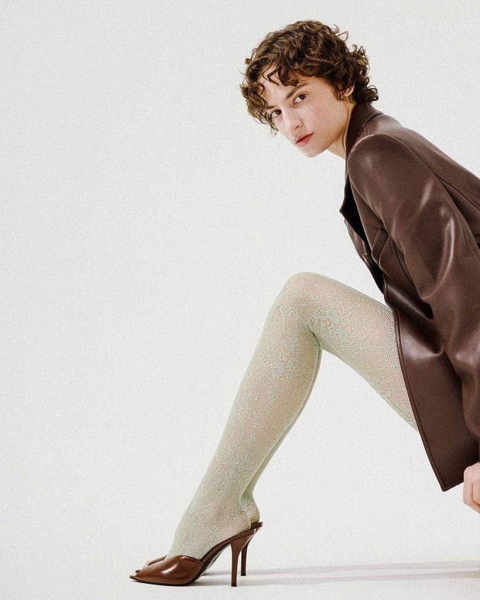 Rosa Lace Tights from Swedish Stockings