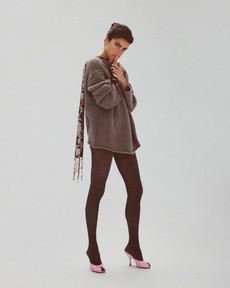 Casey Shimmery Fishnet Tights via Swedish Stockings