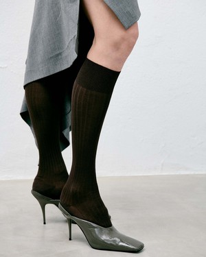 Loelle Ribbed Knee-Highs from Swedish Stockings