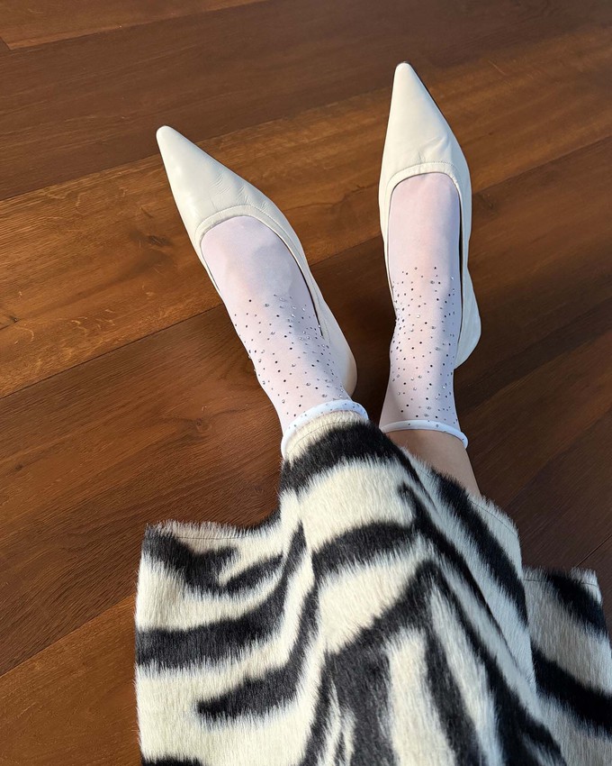 Pauline Rhinestone Socks from Swedish Stockings