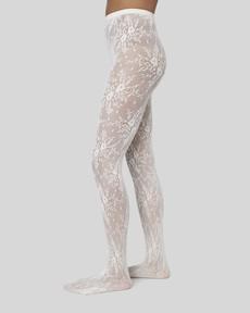 Rosa Lace Tights via Swedish Stockings