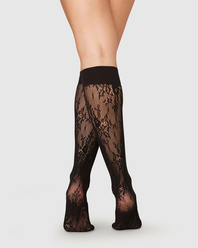 Rosa Lace Knee-Highs from Swedish Stockings