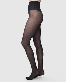 Doris Dots Tights via Swedish Stockings