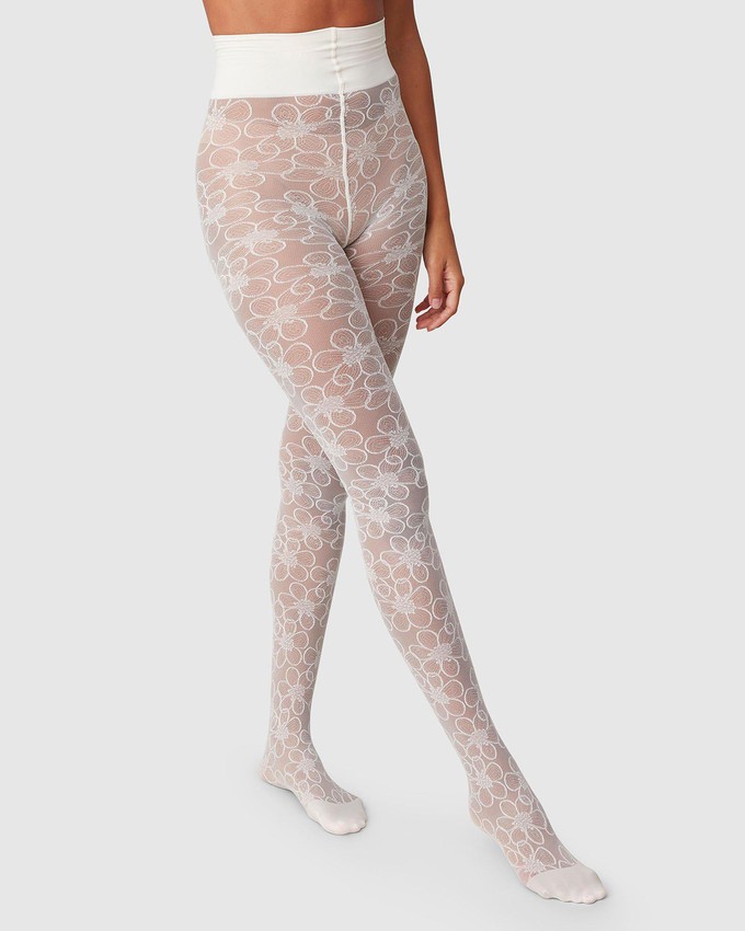 Maja Flower Tights from Swedish Stockings