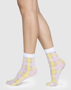 Greta Tartan Socks via Swedish Stockings