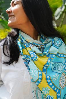 Paisley Breeze Scarf via The Cashmere Clothing