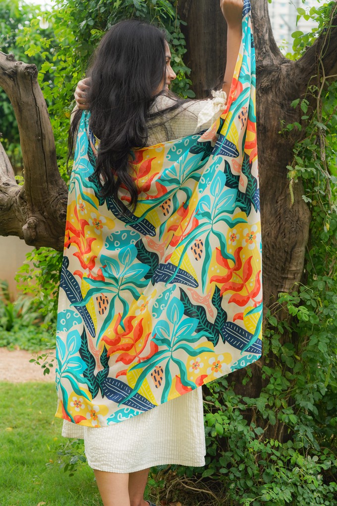 Tropical Lush Scarf - Multi Color from The Cashmere Clothing