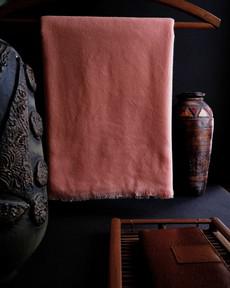 Coral Pink Cashmere Scarf via The Cashmere Clothing