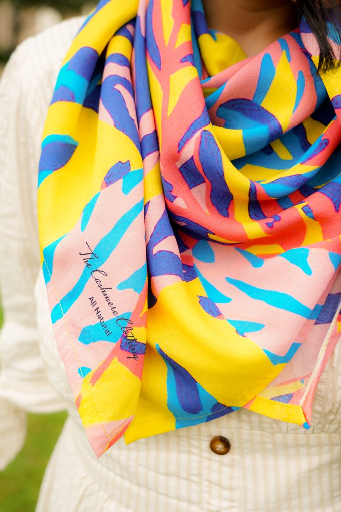 Tropical Bliss Scarf - Multi Color from The Cashmere Clothing