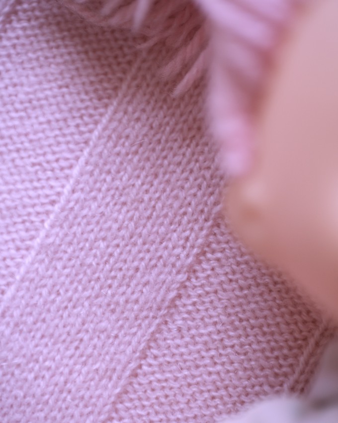 Rosewater Pink Cashmere Baby Blanket from The Cashmere Clothing