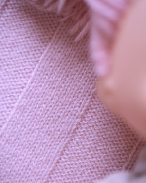 Rosewater Pink Cashmere Baby Blanket from The Cashmere Clothing