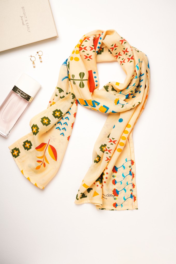 Tribal Wilderness Scarf - Multi Color from The Cashmere Clothing