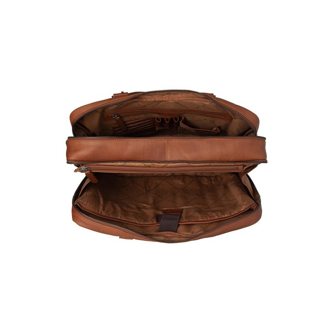 Leather Laptop Bag Cognac Boston - The Chesterfield Brand from The Chesterfield Brand