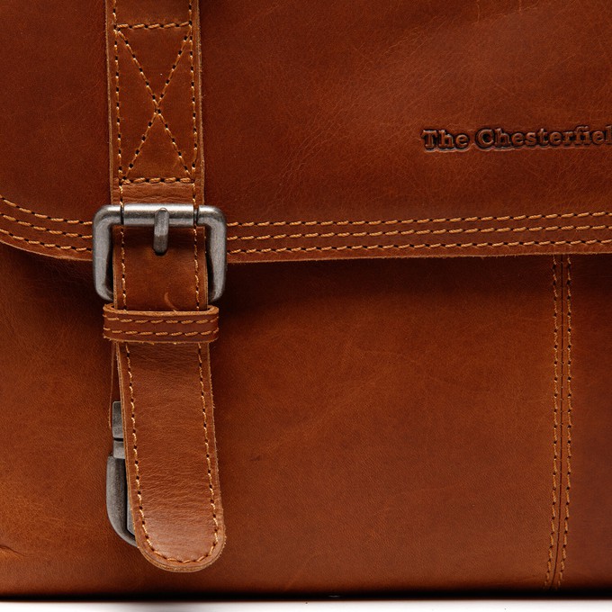 Leather Laptop Bag Cognac Veneto - The Chesterfield Brand from The Chesterfield Brand