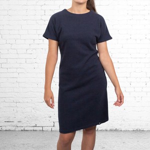 Dress - recycled sweatshirt fabric - dark blueº from The Driftwood Tales