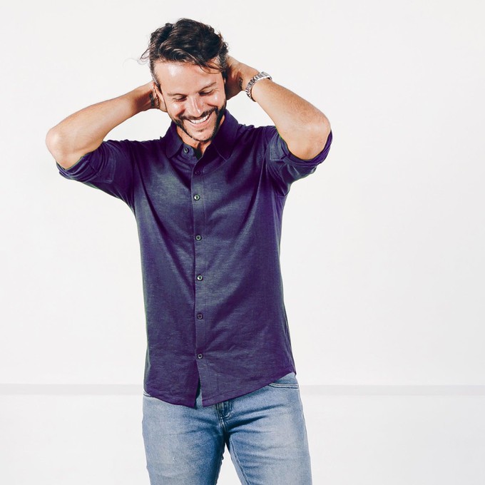 Shirt - Organic cotton - navy blue from The Driftwood Tales