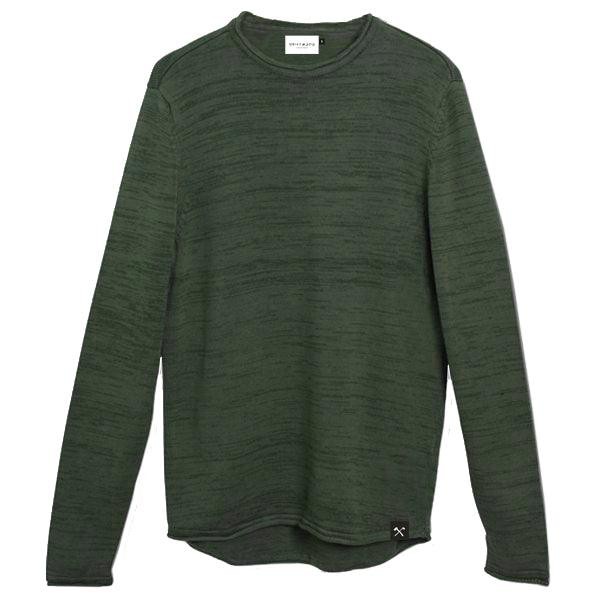 Sweater - knitted with organic cotton - Army green from The Driftwood Tales