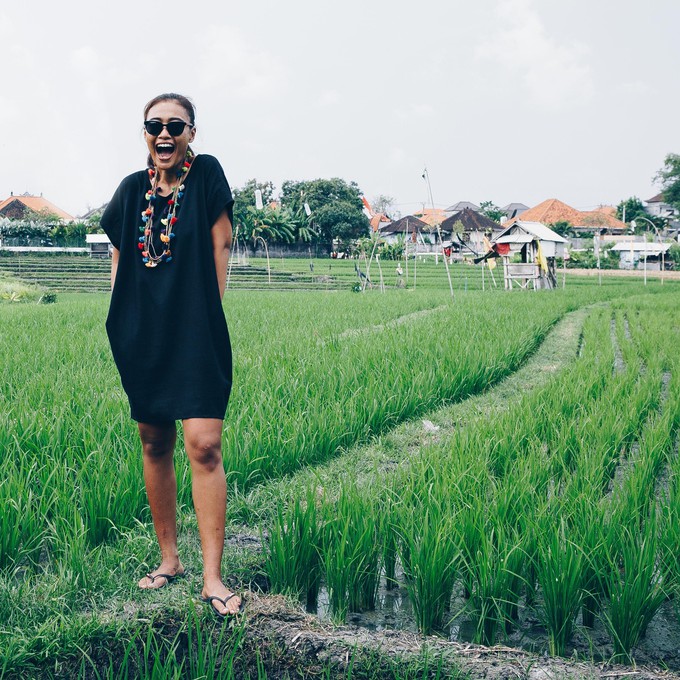 Dress - recycled cotton - black from The Driftwood Tales
