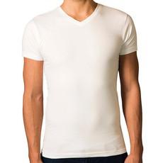 2 x T-shirt Basic - Organic cotton - white - V-neck via The Driftwood Tales