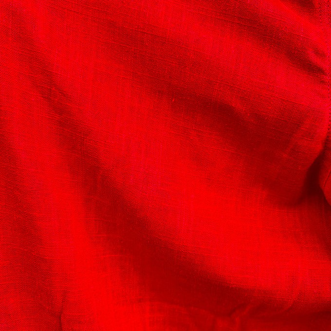 Trouser suit - upcycled 80% rayon and 20% linen - red from The Driftwood Tales