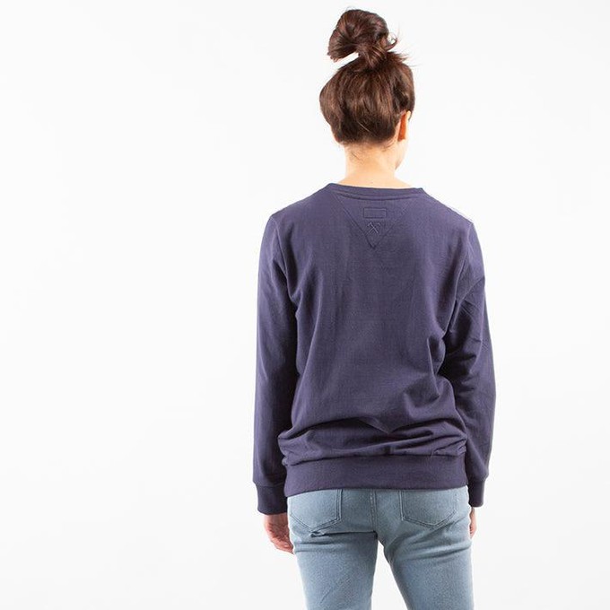 Sweatshirt Inside Out - Recycled Organic Cotton - Navy Blue from The Driftwood Tales
