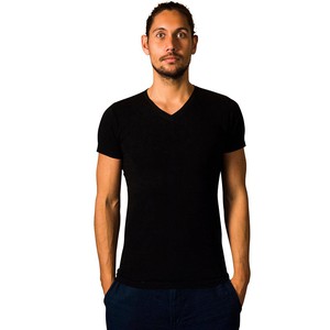 2 x T-shirt Basic - Organic cotton - black - V-neck from The Driftwood Tales