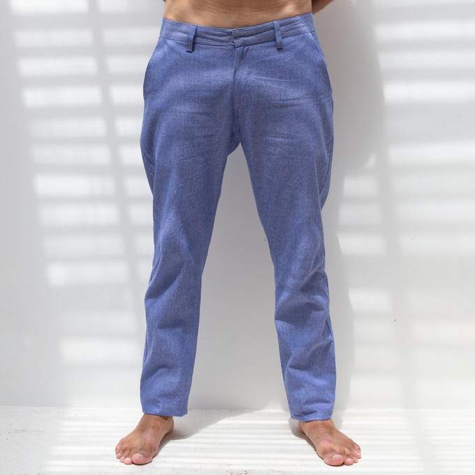 Chino - Recycled cotton and linen blend - light blue from The Driftwood Tales