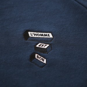 Sweatshirt - organic cotton - L'HOMME EST BON - Navy blue from The Driftwood Tales