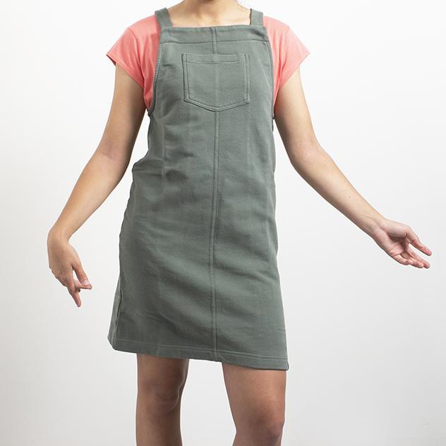 Dress - Garden skirt - recycled cotton - Army greenº from The Driftwood Tales