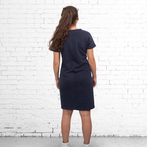 Dress - recycled sweatshirt fabric - dark blueº from The Driftwood Tales