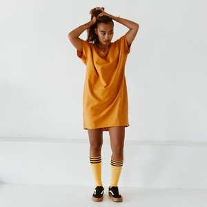 Dress - recycled cotton - turmeric from The Driftwood Tales