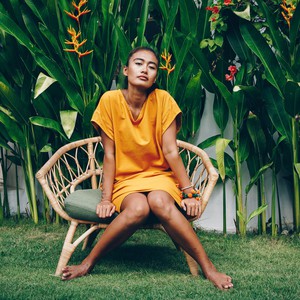 Dress - recycled cotton - turmeric from The Driftwood Tales