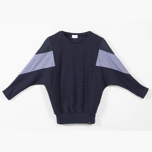 Sweatshirt - AMY - made from 4 different recycled fabrics: blue, blue, denim from The Driftwood Tales