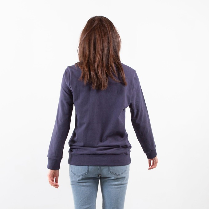 Sweatshirt Inside Out - Recycled Organic Cotton - Navy Blue from The Driftwood Tales