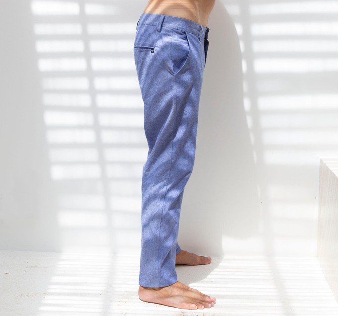 Chino - Recycled cotton and linen blend - light blue from The Driftwood Tales