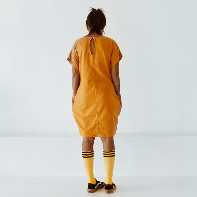 Dress - recycled cotton - turmeric from The Driftwood Tales